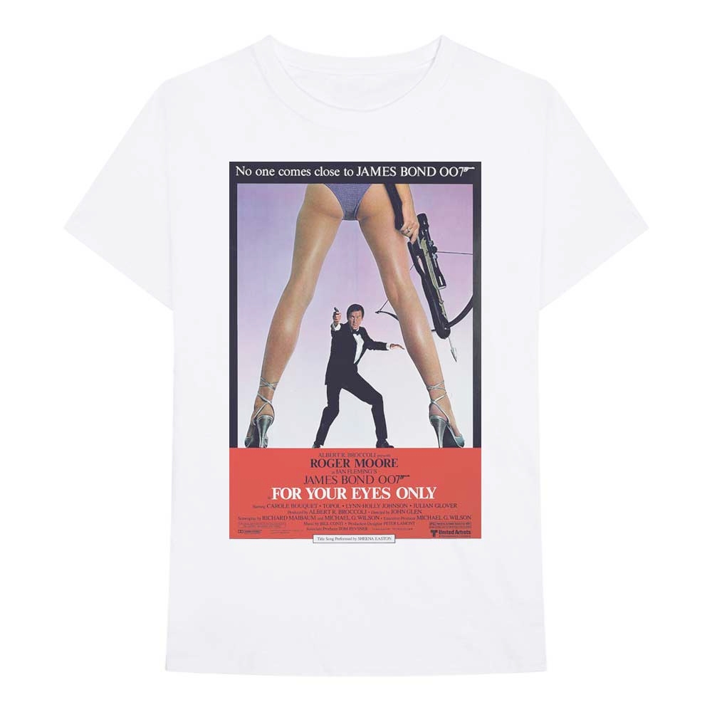 James Bond - For Your Eyes Poster Tshirt Homme - Blanc
